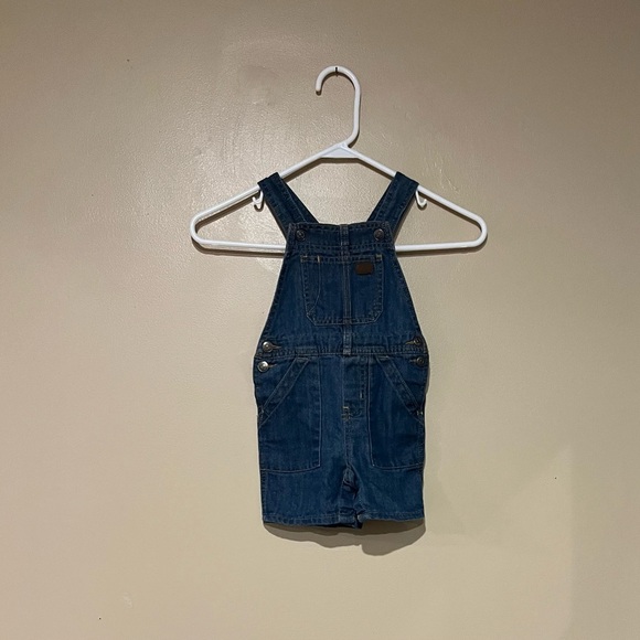 Toddler Lee Shortalls Denim Cotton Blend Size 2T - Picture 1 of 6